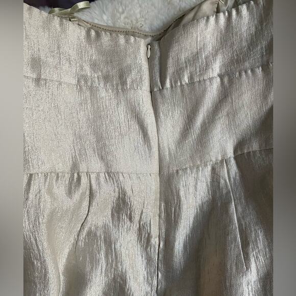 Max &‎ Cleo Champagne Strapless Sheath Dress Sz 6 - Picture 8 of 9